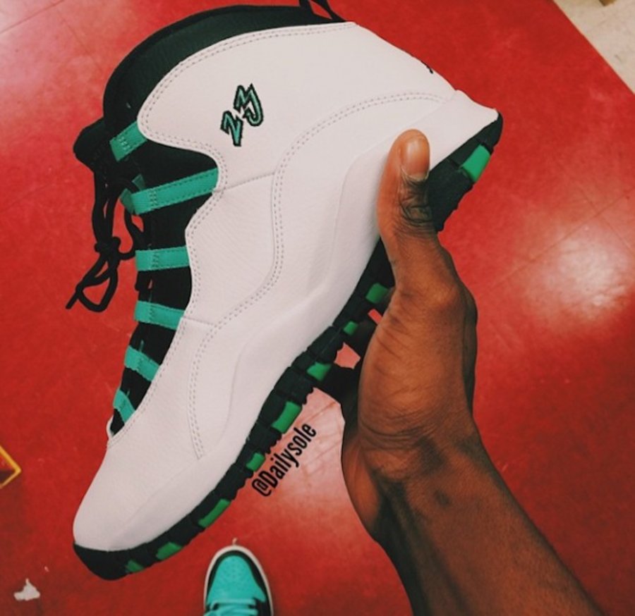 AJ10,Air Jordan 10 AJ10 Air Jordan 10 GS “Bleached Turquoise” 实物亮相