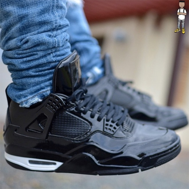 11Lab4,AJ4,Air Jordan 4 AJ4漆皮 Air Jordan 11Lab4 上脚新图