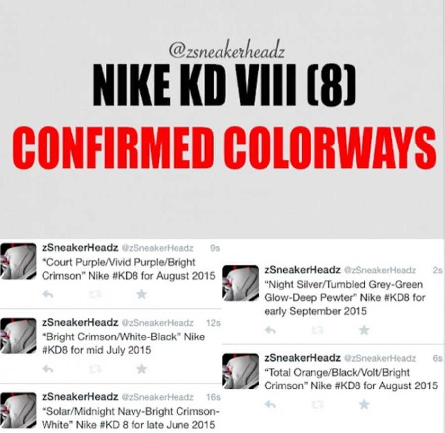 KD8  杜兰特称 KD8 将颠覆 Sneaker 球鞋的设计