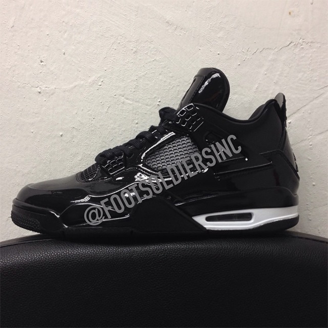719864-010,11Lab4,Air Jordan 4 719864-010AJ4漆皮 Air Jordan 11Lab4 黑色漆皮货号曝光