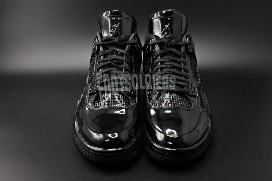 719864-010,11Lab4,Air Jordan 4 719864-010AJ4漆皮 Air Jordan 11Lab4 黑色漆皮高清图赏