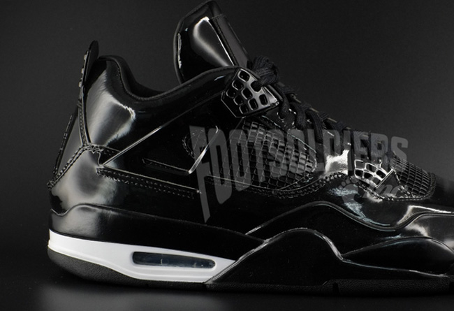719864-010,11Lab4,Air Jordan 4 719864-010AJ4漆皮 Air Jordan 11Lab4 黑色漆皮高清图赏