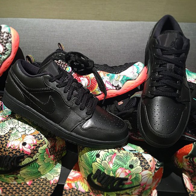 AJ1,Air Jordan 1 AJ1 Air Jordan 1 Low “Blackout” 全黑亮相