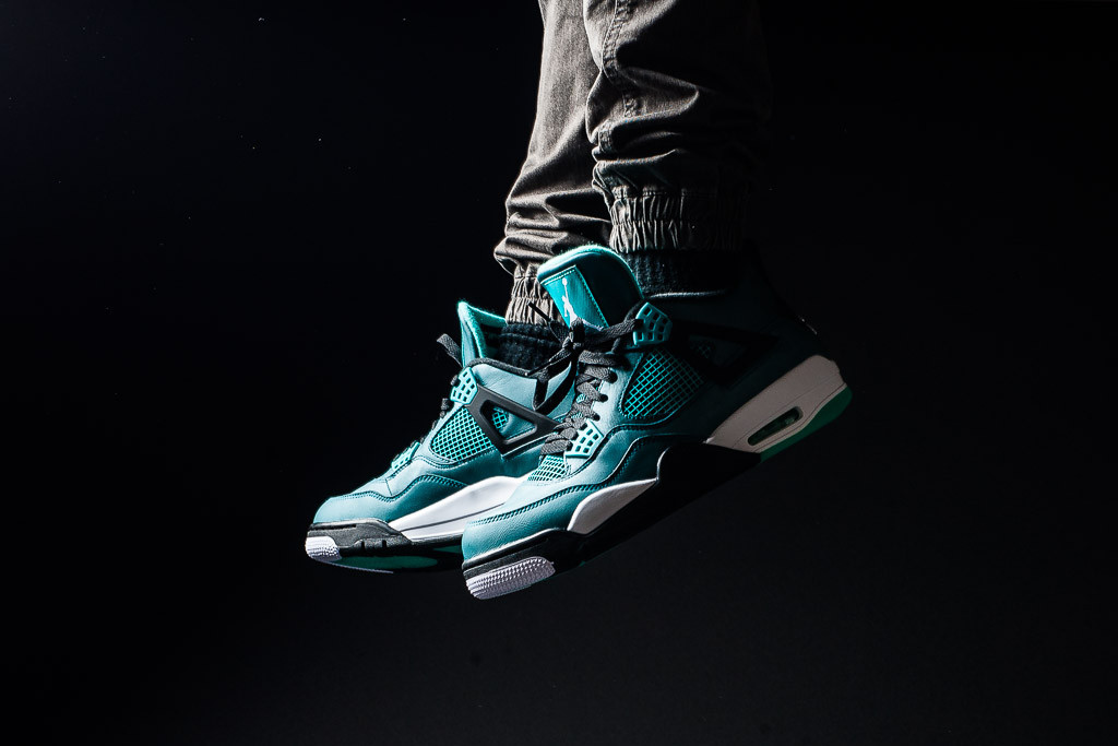 705330-330,AJ4,Air Jordan 4 705330-330AJ4 水绿 Air Jordan 4 “Teal” 上脚美图近赏