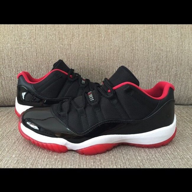 528895-012,AJ11低帮,AJ11 Low,Air 528895-012AJ11低帮 Air Jordan 11 Low “Bred” 实物新图