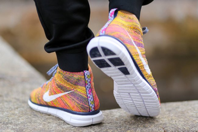 Nike Free Flyknit Chukka  Nike Free Flyknit Chukka 黄粉混编新色登场