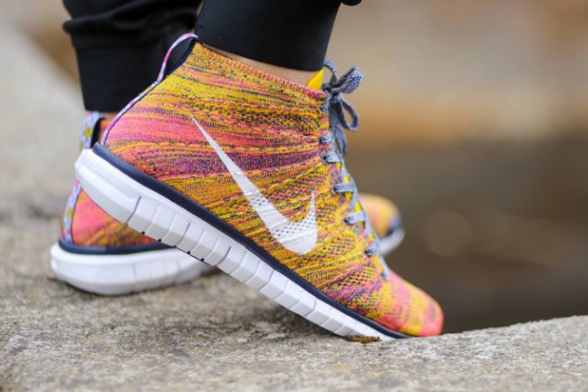 Nike Free Flyknit Chukka  Nike Free Flyknit Chukka 黄粉混编新色登场