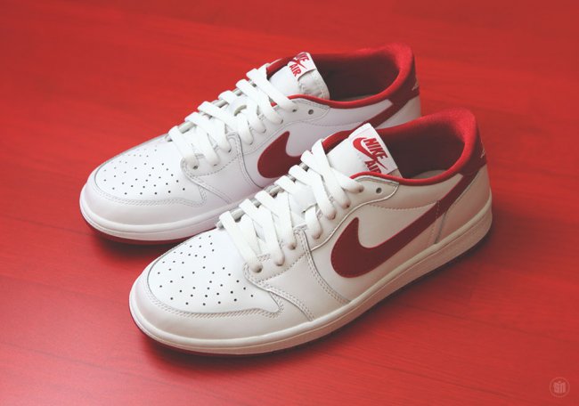 705329-101,AJ1,Air Jordan 1 705329-101AJ1 Air Jordan 1 Low OG 白红配色实物清晰图赏