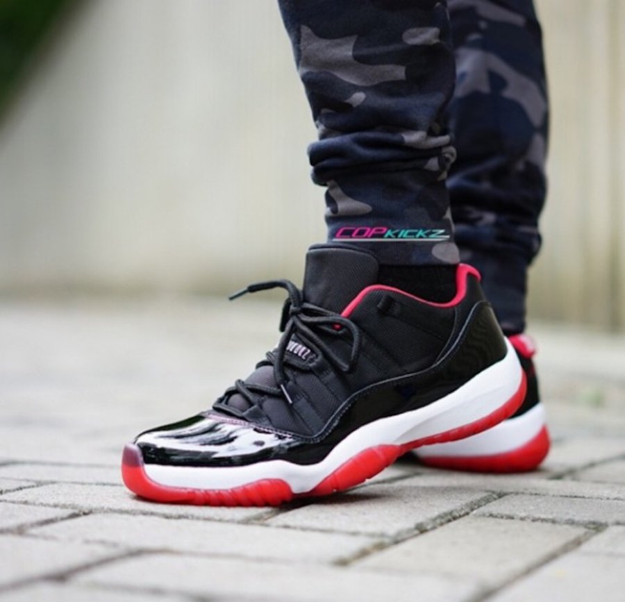 528895-012,AJ11低帮,AJ11 Low,Air 528895-012AJ11低帮 Air Jordan 11 Low “Bred” 上脚实拍