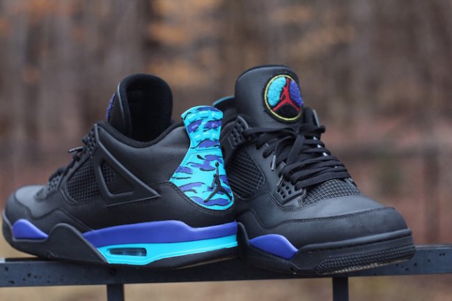 AJ4,Air Jordan 4 AJ4 Air Jordan 4 “Aqua” 定制鞋款欣赏