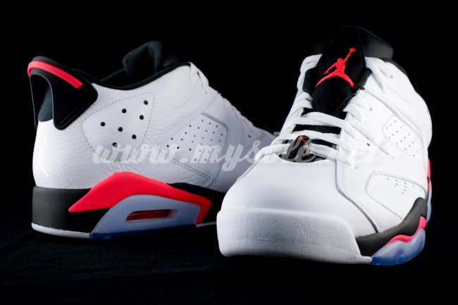 304401-123,AJ6,AJ6 Low,Air Jor 304401-123AJ6低帮 Air Jordan 6 Low “White Infrared” 全新实物细节图赏