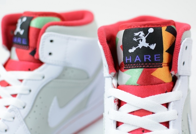 719551-123,AJ1,Air Jordan 1 Mi 719551-123AJ1 Air Jordan 1 Mid “Hare” 本周末发售