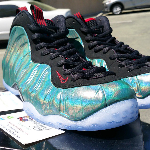 575420-300,Foamposite One,Foam 575420-300钓鱼喷 Nike Air Foamposite One “Gone Fishing” 上脚实拍新图