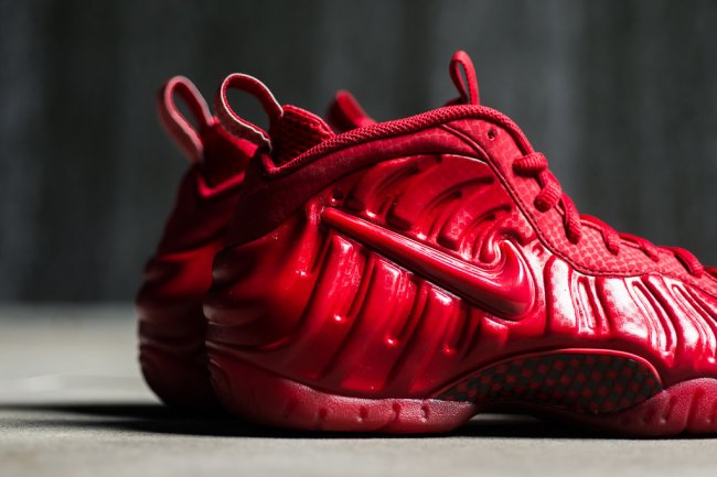 624041-603,Foamposite Pro,Foam 624041-603红泡 Nike Air Foamposite Pro “Gym Red” 实物近赏