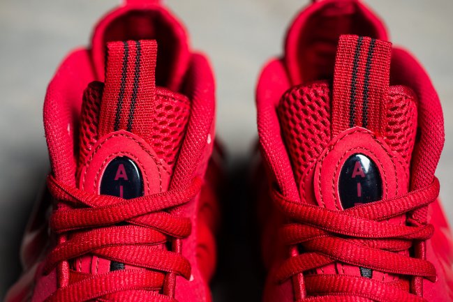 624041-603,Foamposite Pro,Foam 624041-603红泡 Nike Air Foamposite Pro “Gym Red” 实物近赏