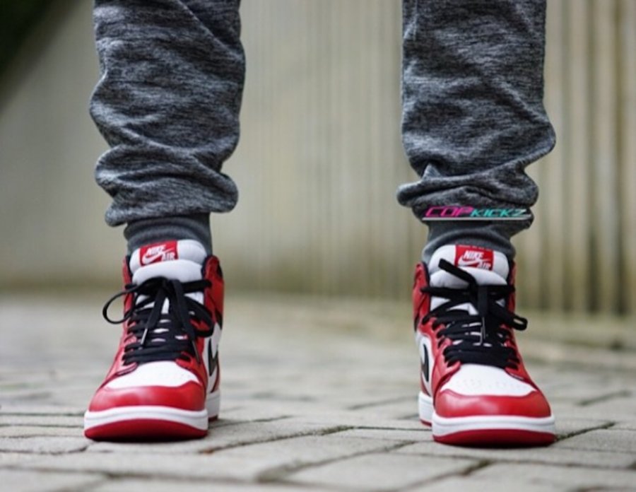 555088-101,AJ1,Air Jordan 1 555088-101AJ1白黑红 Air Jordan 1 Retro High OG “Chicago” 上脚实拍