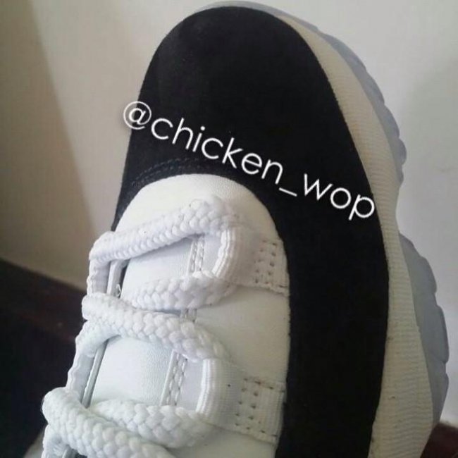 AJ11低帮,AJ11,AJ11 Low,Air Jorda AJ11低帮 Air Jordan 11 Low ＂麂皮 Concord＂ 样品实物曝光