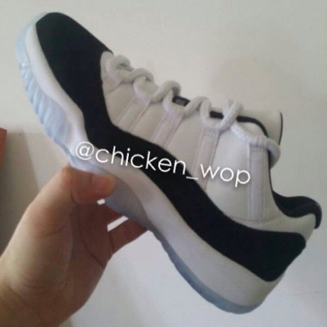 AJ11低帮,AJ11,AJ11 Low,Air Jorda AJ11低帮 Air Jordan 11 Low ＂麂皮 Concord＂ 样品实物曝光