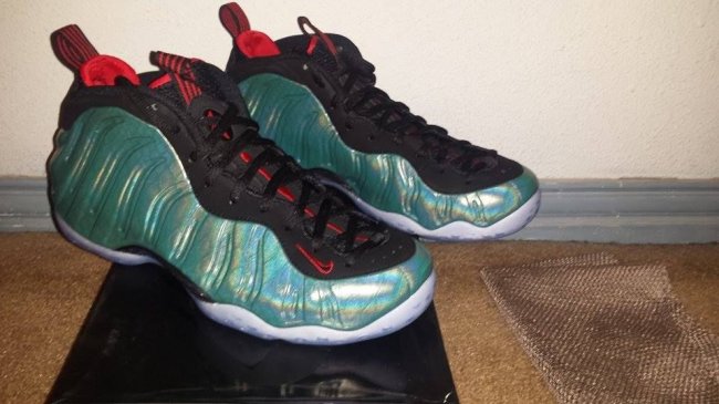 575420-300,Foamposite One,Foam 575420-300钓鱼喷 Nike Air Foamposite One “Gone Fishing”  渔网鞋套曝光