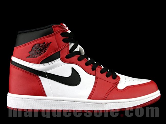 555088-101,AJ1,Air Jordan 1 555088-101AJ1白黑红 Air Jordan 1 Retro High OG “Chicago” 实物近赏