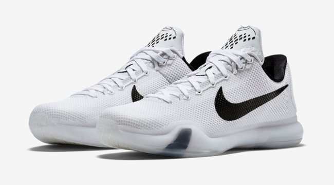 745334-100,Kobe 10,科比10代 745334-100 Kobe 10 白黑配色简约登场