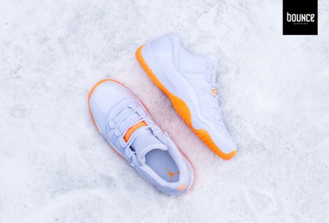 580521-139,AJ11 Low,AJ11,Air J 580521-139AJ11 最大 43 码，Air Jordan 11 Low GS “Citrus” 全新图赏