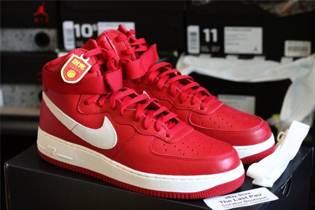 743546-600,AF1,Air Force 1,Nik 743546-600AF1 Nike Air Force 1 High QS “Nai Ke” 红色版本实物近赏