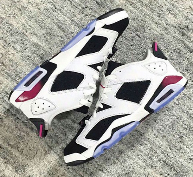 AJ6低帮,AJ6,Air Jordan 6,AJ6 Low AJ6低帮 Air Jordan 6 Low GS “White/Black-Fireberry” 新色登场