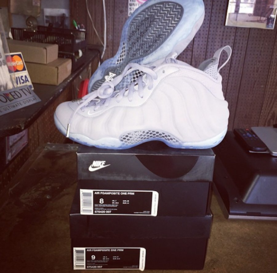 575420-007,Foamposite One,Foam 575420-007喷泡 Nike Air Foamposite One “Grey Suede” 上脚实拍