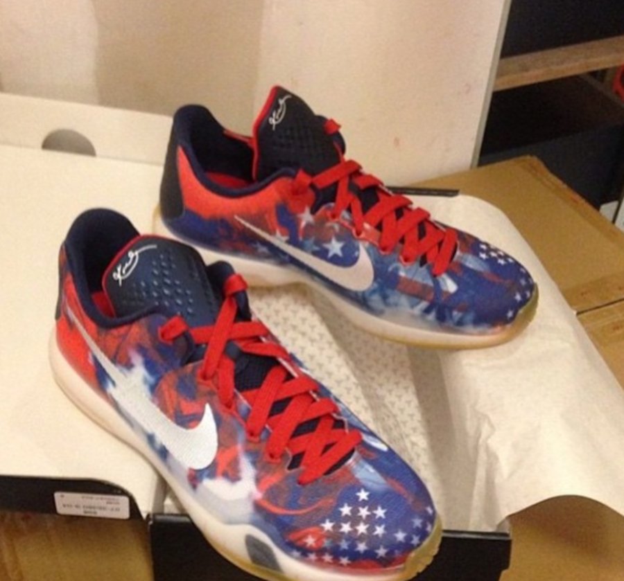 705317-604,Kobe 10,Nike 705317-604 Kobe 10 “USA” 美国国庆配色首次曝光