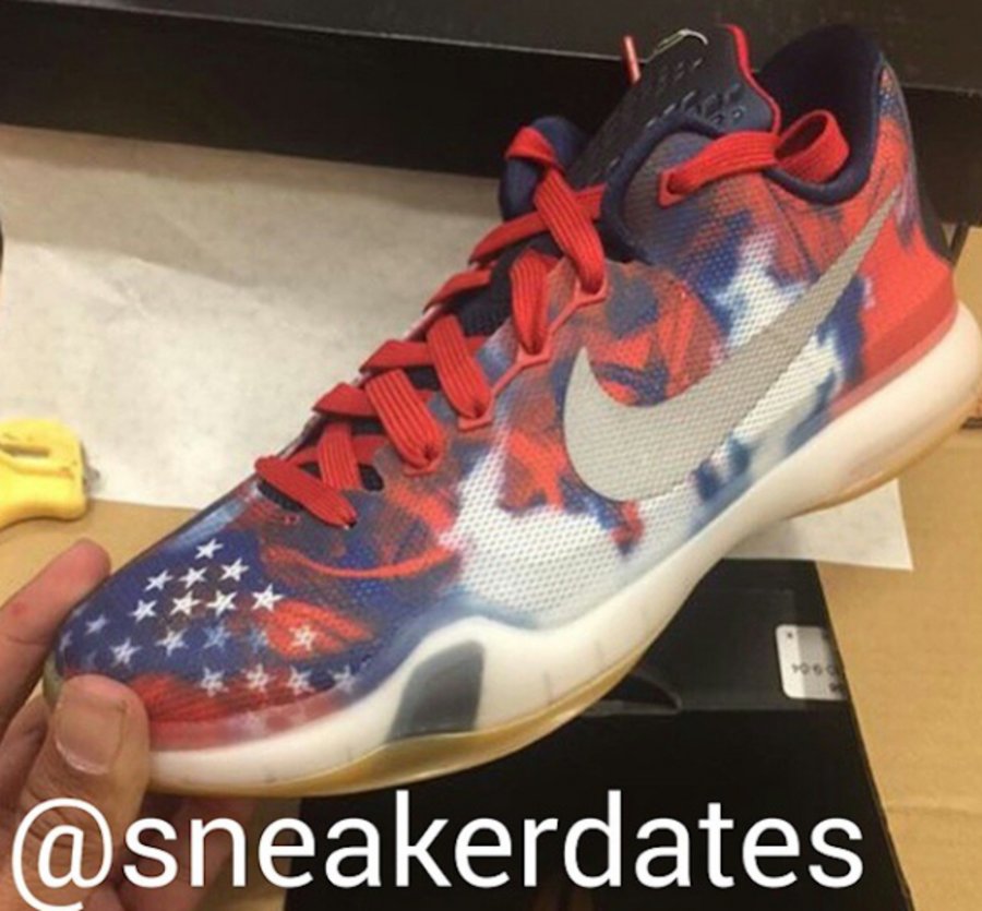 705317-604,Kobe 10,Nike 705317-604 Kobe 10 “USA” 美国国庆配色首次曝光