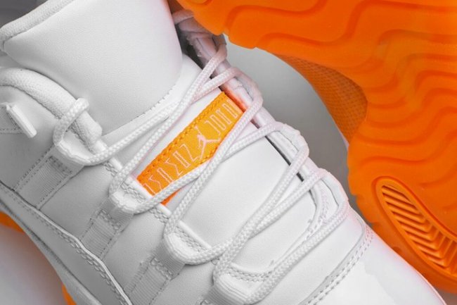 580521-139,AJ11 Low,AJ11,Air J 580521-139AJ11 Air Jordan 11 Low GS “Citrus” 细节近赏