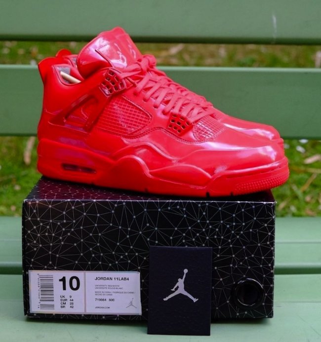719864-600,AJ4,Air Jordan 4,11 719864-600AJ4 Air Jordan 11Lab4 “Red” 全红配色发售日期确定！