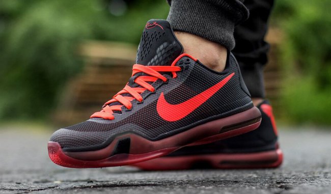 705317-060,Kobe 10,Nike 705317-060 Kobe 10 “Bright Crimson” 黑红上脚