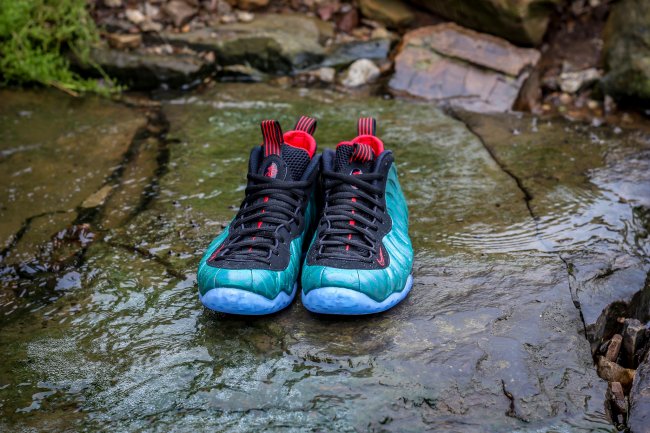 575420-300,Foamposite One,Foam 575420-300钓鱼喷 Nike Air Foamposite One “Gone Fishing” 实物美拍