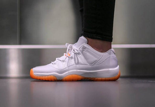 580521-139,AJ11 Low,AJ11,Air J 580521-139AJ11 官网售罄，Air Jordan 11 Low GS “Citrus” 现已发售
