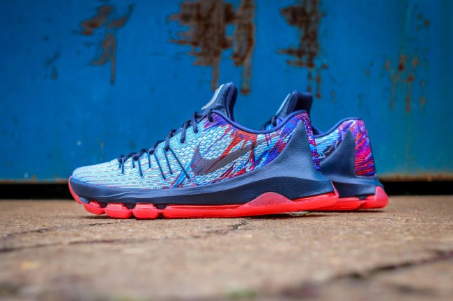 749375-446,KD8,Nike 749375-446KD8 KD8 美国独立日配色实物近赏