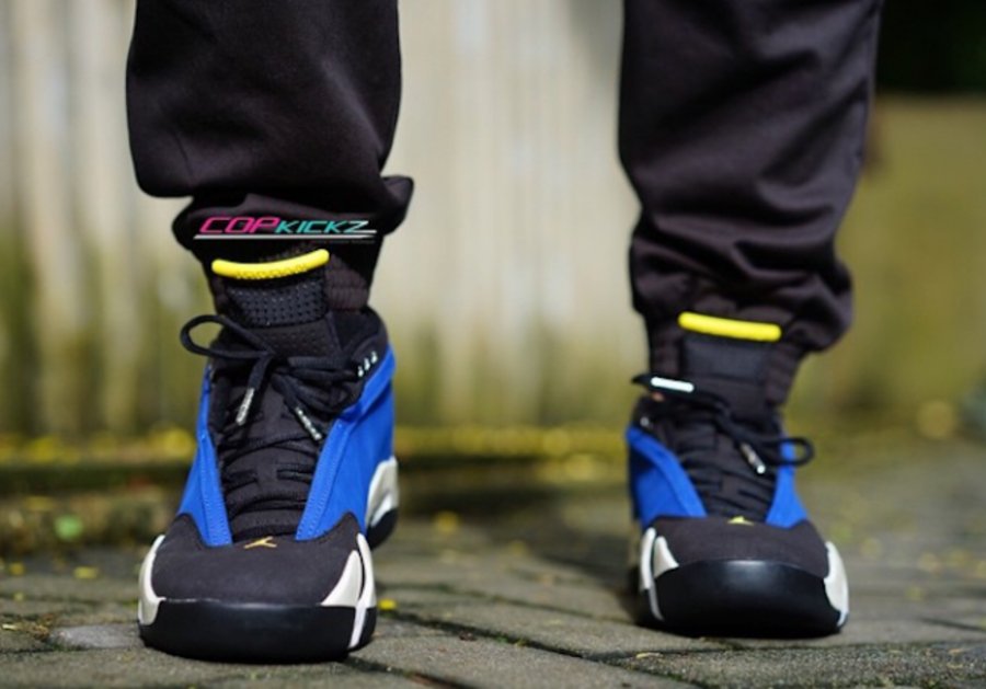 807511-405,AJ14 Low,AJ14,Air J 807511-405AJ14低帮 Air Jordan 14 Low “Laney” 兰尼配色上脚实拍