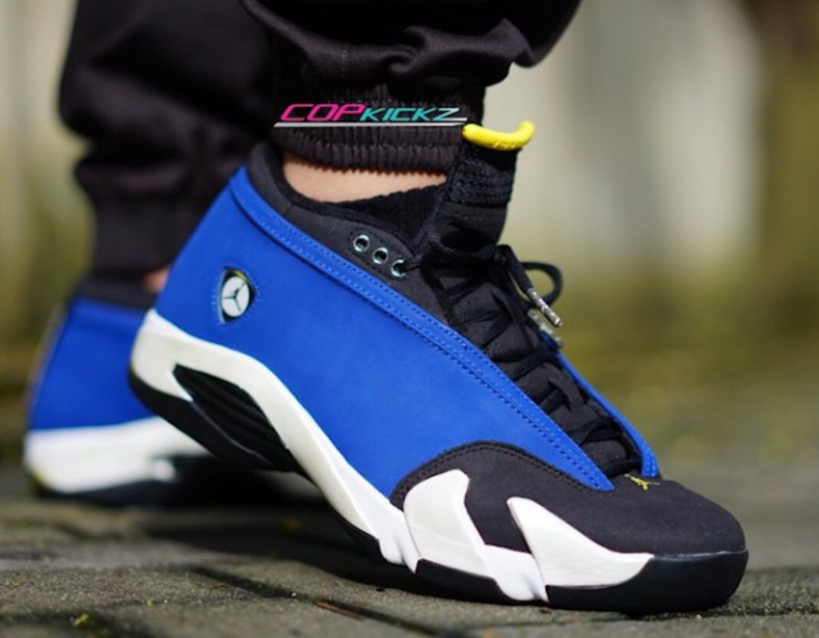 807511-405,AJ14 Low,AJ14,Air J 807511-405AJ14低帮 Air Jordan 14 Low “Laney” 兰尼配色上脚实拍