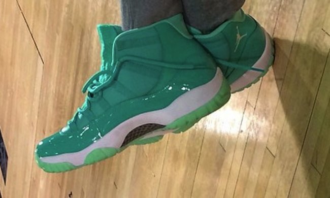 AJ11,Air Jordan 11 AJ11 保罗上脚水绿配色 Air Jordan 11