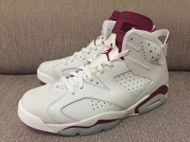 AJ6,Air Jordan 6 AJ6 Nike Air 后跟 Air Jordan 6 “Maroon” 清晰实物图赏