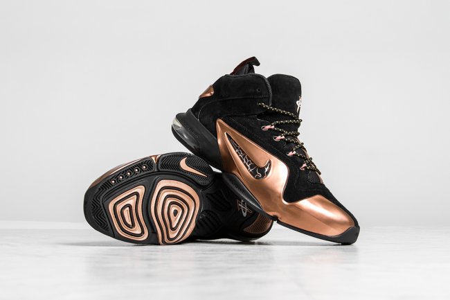 Air Penny 6,Nike 749629-001 Nike Air Penny 6 “Copper” 黑金配色现已发售