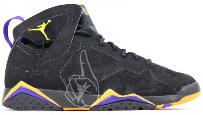 AJ7,Air Jordan 7 AJ7 Air Jordan 7 PE “Kobe Bryant” 湖人客场配色亮相