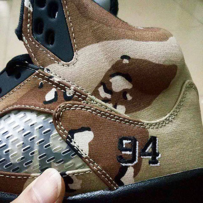 AJ5,Air Jordan 5 AJ5 Supreme x Air Jordan 5 “Camo” 更多清晰实物图赏