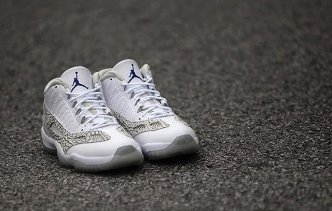 306008-102,AJ11,Air Jordan 11, 306008-102AJ11 Air Jordan 11 IE Low “Cobalt” 细节近赏