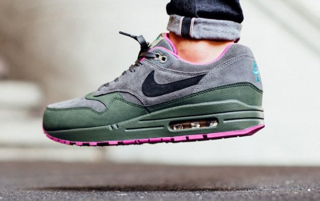 Air Max 1,Nike  Nike Air Max 1 Leather ＂Drak Pewter” 质感呈现