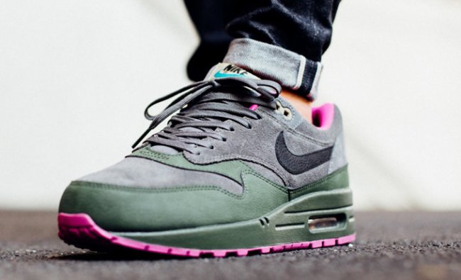 Air Max 1,Nike  Nike Air Max 1 Leather ＂Drak Pewter” 质感呈现