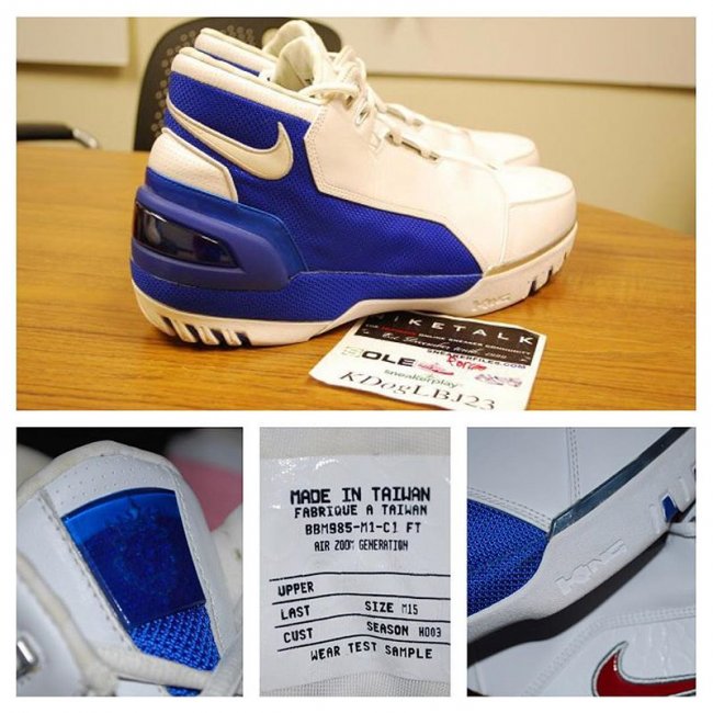 Air Zoom Generation,Nike  Nike Air Zoom Generation 早期原型实物曝光