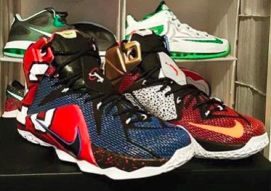 802193-909,LBJ12,LeBron 12 802193-909LBJ12 LeBron 12 PRM “What The” 第二配色方案样品曝光