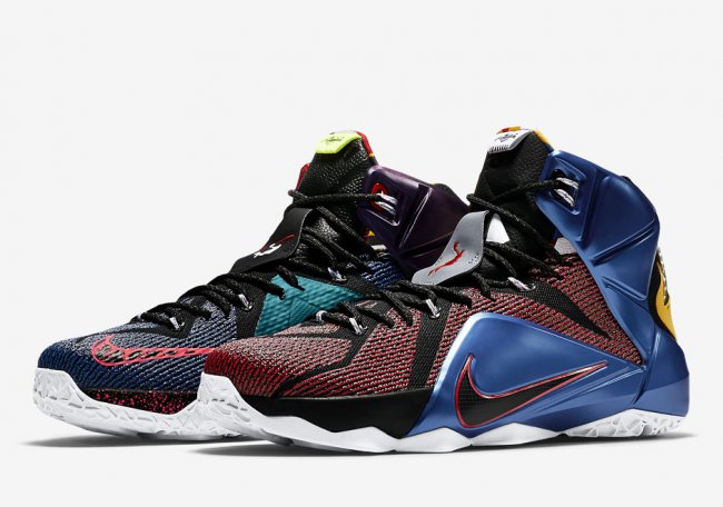 802193-909,LBJ12,LeBron 12,Wha 812511-909LBJ12 精致的繁华，LeBron 12 “What The” 官方图片公布！